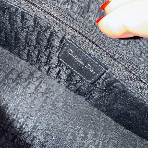 Vintage Rare model Christian Dior Hardcore Shoulder Bag Swarovski Crystals B&W - Picture 12 of 16